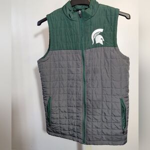 Colosseum Green and Gray Quilted Vest